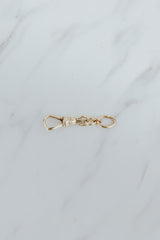 Wings Hawaii clasp extender fob in 14k gold-filled. Use as charm pendant attachment or chain extender. Charm Bar collection to mix, match, customize modern charm necklaces and bracelets. Fine jewelry handcrafted in Maui. 