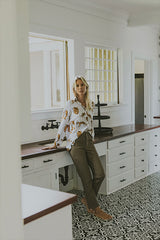 Retro Pocket Pants - Brown Twill thumbnail