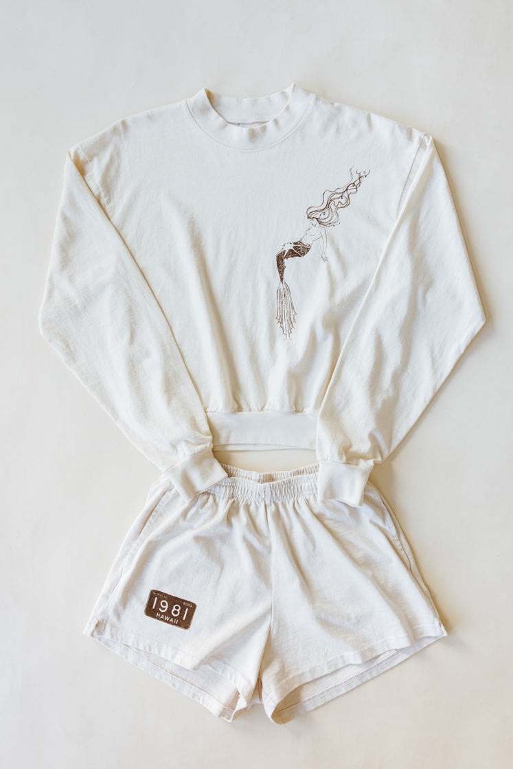 Heavy Jersey Shorts - Creme