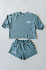 Heavy Jersey Shorts - Atlantic green thumbnail