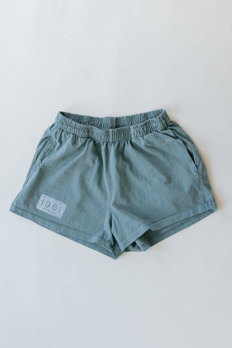 Heavy Jersey Shorts - Atlantic green