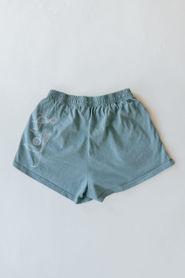 Heavy Jersey Shorts - Atlantic green
