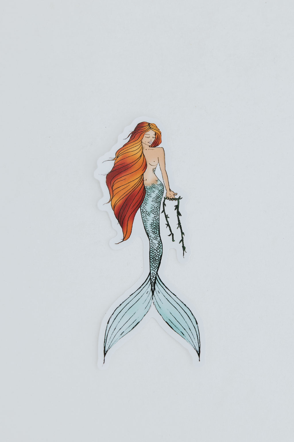 Maile Mermaid Sticker - Red Hair