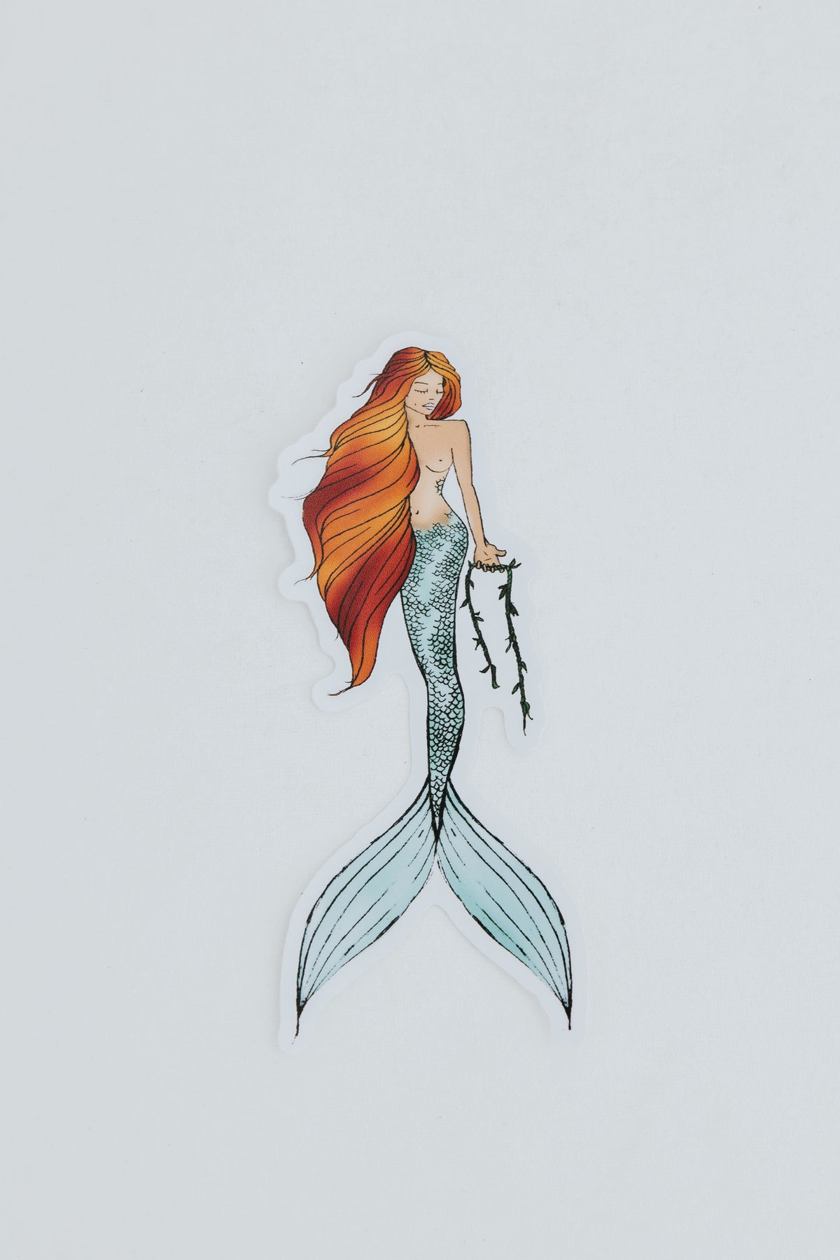 Maile Mermaid Sticker - Red Hair