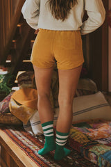 Retro Pocket Shorts - Marigold Corduroy thumbnail