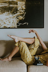 Pau Hana Pants - Quilted Ulu - Marigold thumbnail