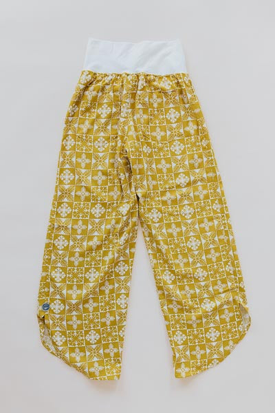 Pau Hana Pants - Quilted Ulu - Marigold