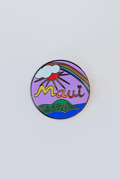 Wings Hawaii enamel pin - Maui circle 