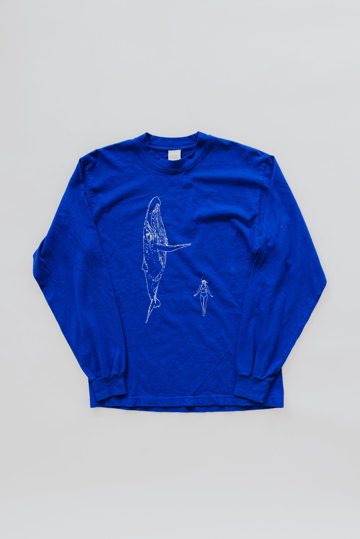 Long Sleeve Whale Dance Tee - Royal