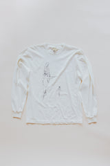 Long Sleeve Whale Dance Tee- Off White thumbnail