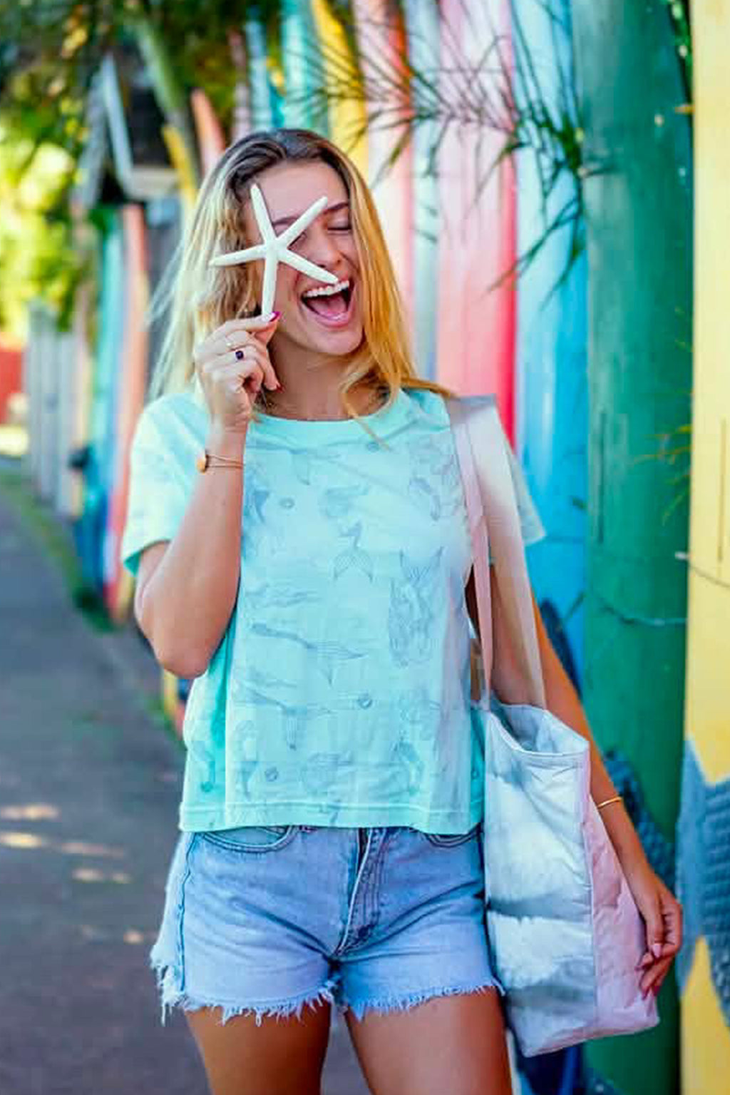 Organic Cotton Crop Tee - Mermaid Party