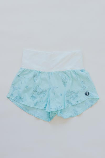 Organic Cotton Pau Hana Shorts - Mermaid Party