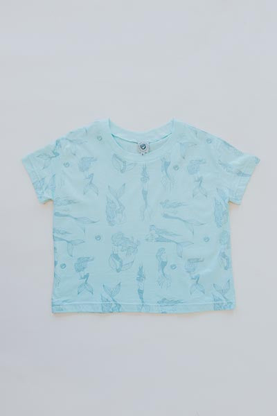 Organic Cotton Crop Tee - Mermaid Party