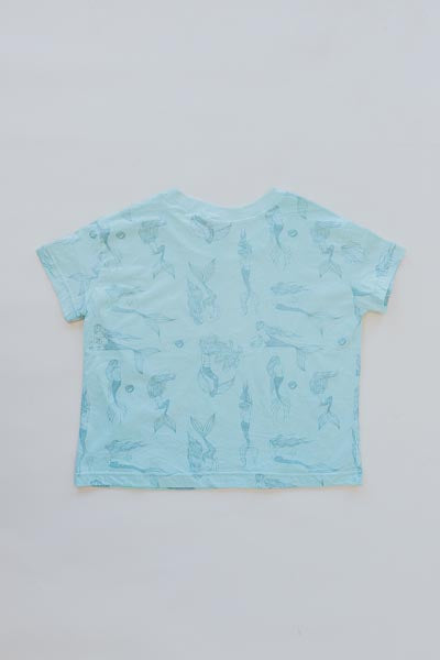 Organic Cotton Crop Tee - Mermaid Party