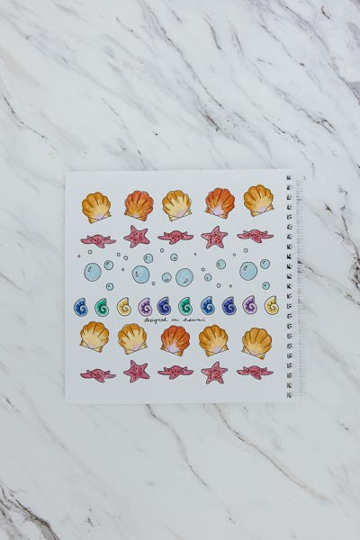 Wings Hawaii mermaid coloring book - bonus sticker sheet