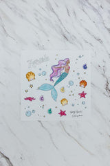 Wings Hawaii mermaid coloring book - back cover thumbnail