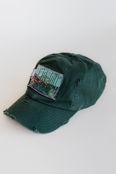 Distressed Dad Hat - Mermaids Smoke Seaweed
