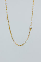 Chain Necklace - Mixed Link + FOB | GF thumbnail