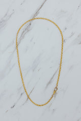 Chain Necklace - Mixed Link + FOB | GF thumbnail