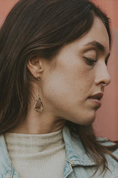 Vortex Earrings - Montana Agate