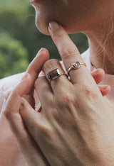 Astra Ring - Moody Tourmaline | 14k thumbnail
