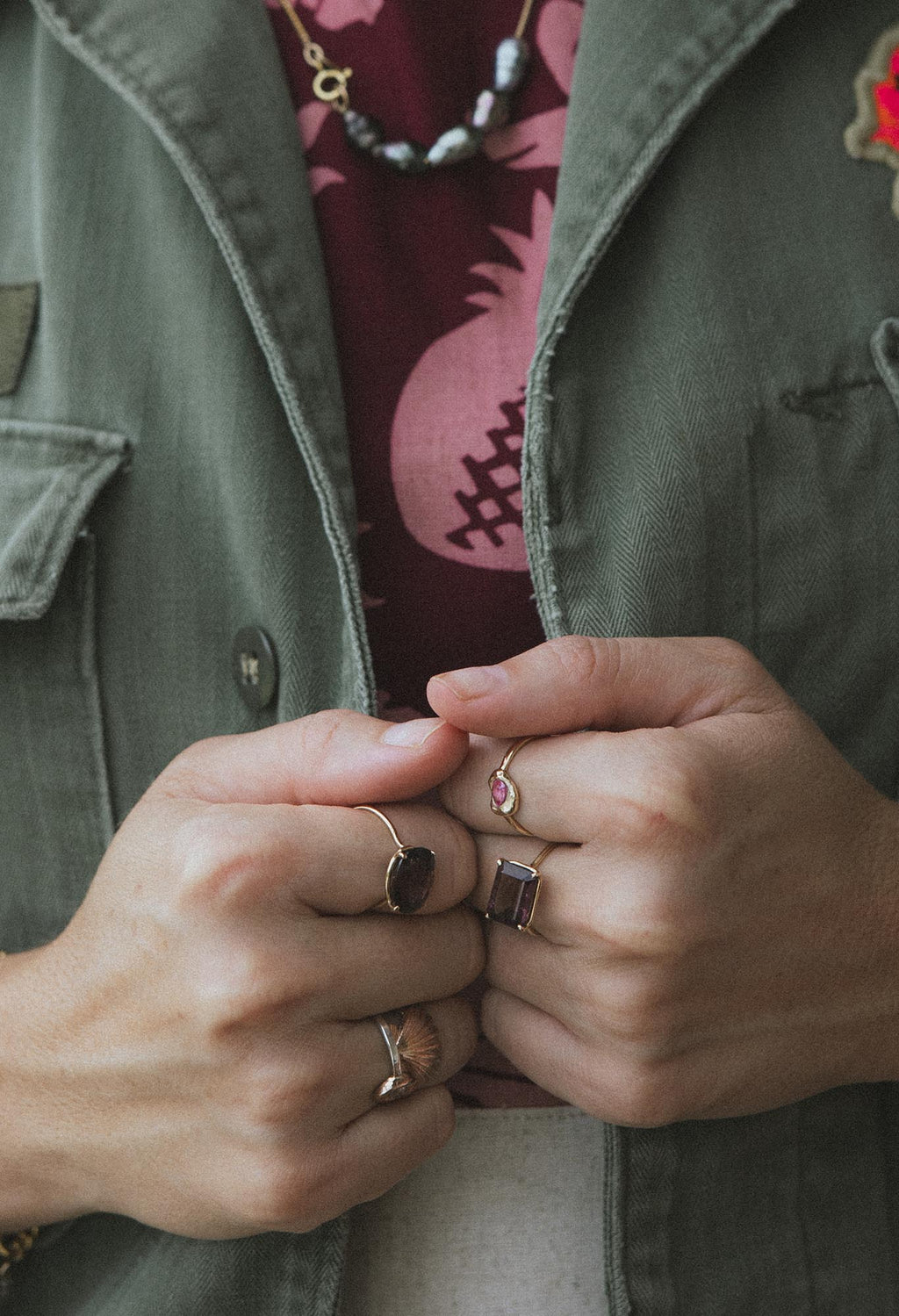 Wings Hawaii Halo ring – Moody Tourmaline in 14K yellow gold. Fine jewelry handcrafted in Maui. Oval-cut gemstone, single prong-set on delicate band. Made in Hawaii gifts.