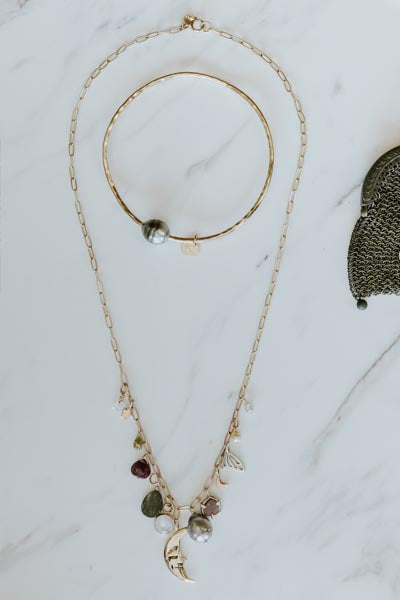 Charm Necklace - Moon