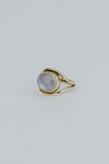 Evil Eye Ring - Moonstone 14k thumbnail