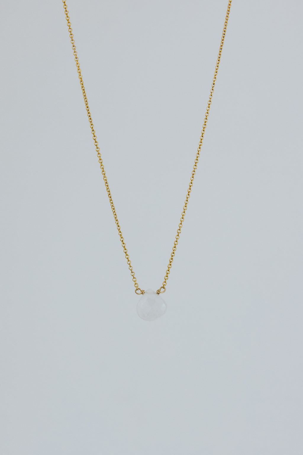 Single Stone Necklace - Warm Tones