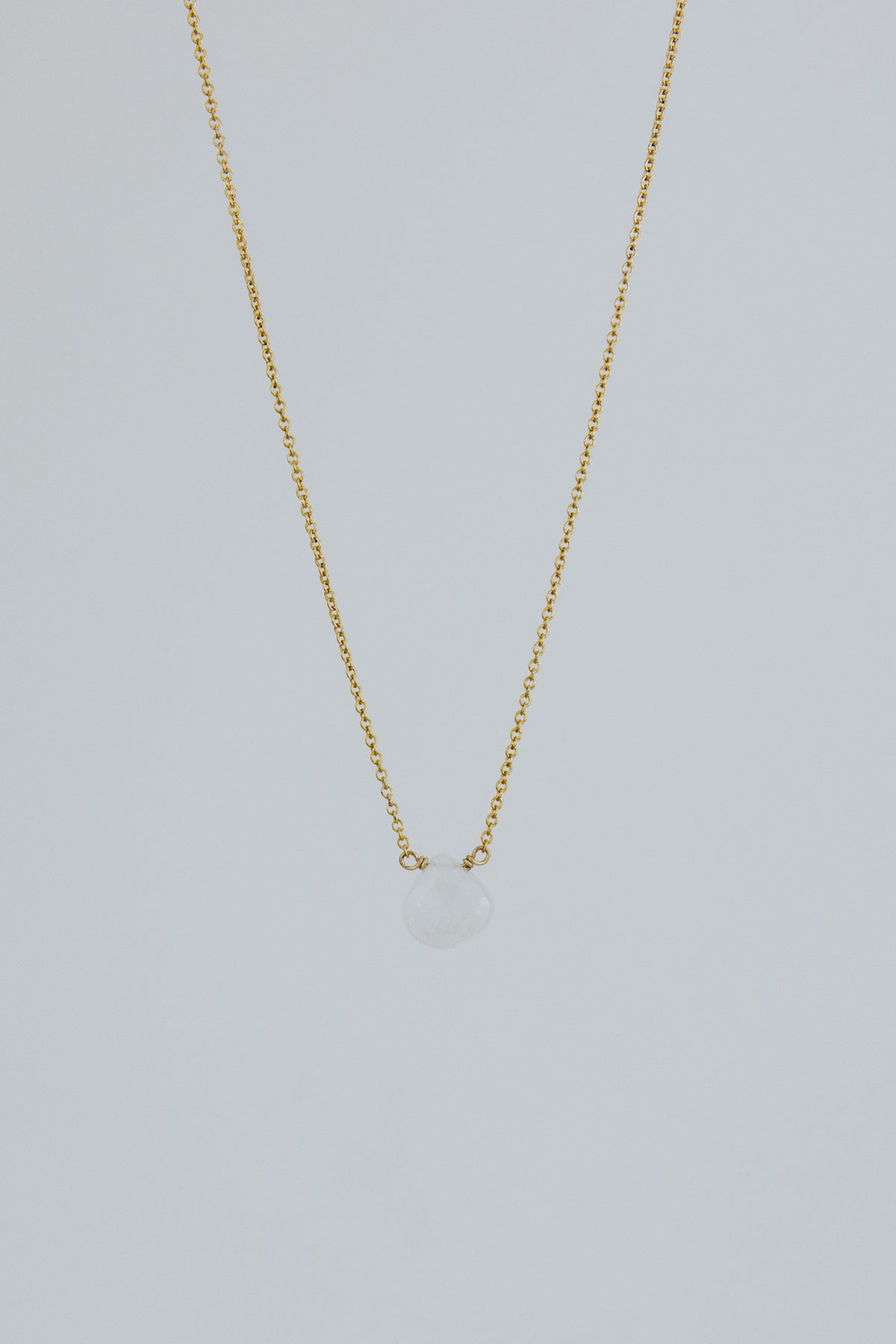 Single Stone Necklace - Warm Tones