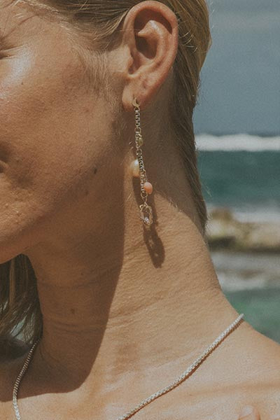 Multi Charm Drop Earrings - GF + SS