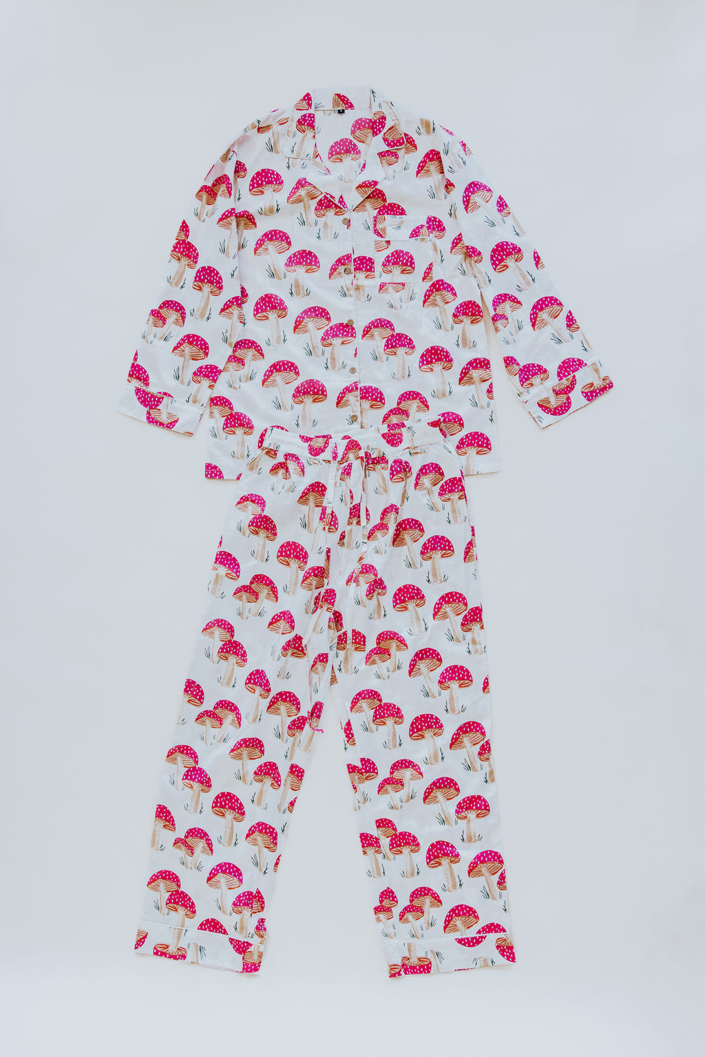 Block Print Pajama Sets - Long Sleeve