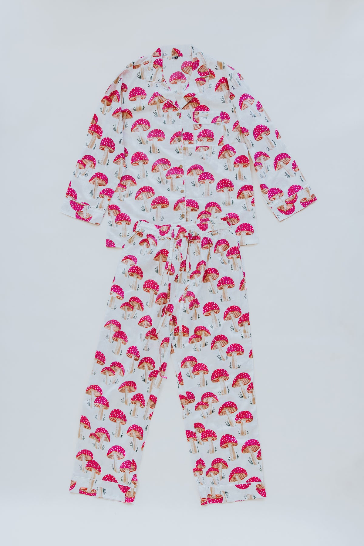 Block Print Pajama Sets - Long Sleeve