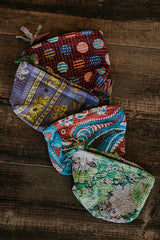 Wings Hawaii kantha zipper pouches thumbnail