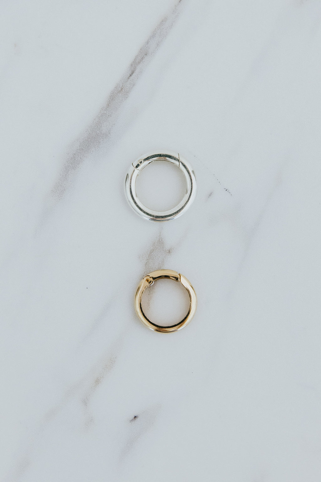 Wings Hawaii Circle Connector charm jewelry accessory in 14k gold-filled or sterling silver. Add charms to any necklace. Creative, stylish, and easy charm jewelry customization piece handmade in Maui. 