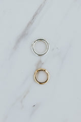 Wings Hawaii Circle Connector charm jewelry accessory in 14k gold-filled or sterling silver. Add charms to any necklace. Creative, stylish, and easy charm jewelry customization piece handmade in Maui.  thumbnail