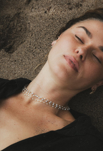 Tiny Akoya Keishi Pearl Choker - 14k