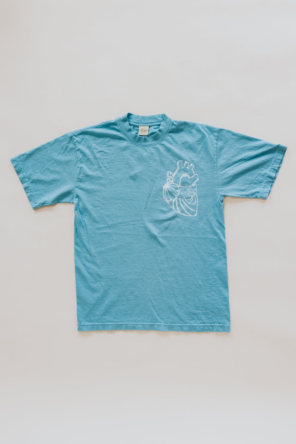 Men's Ocean Heart Tee - Sky Blue