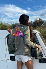 Sun + Moon Linen Blouse - Olive Grove thumbnail