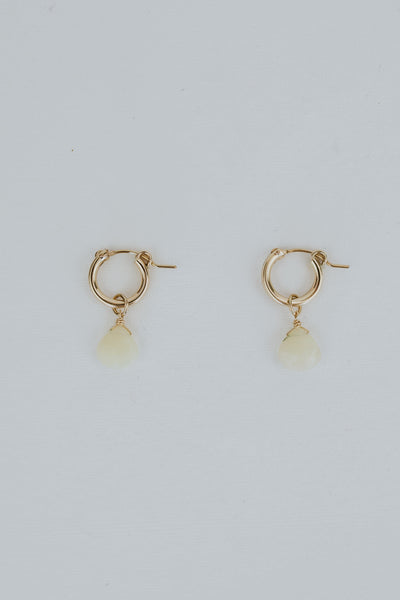 Charm Hoops - Ethiopian Opal | Petite