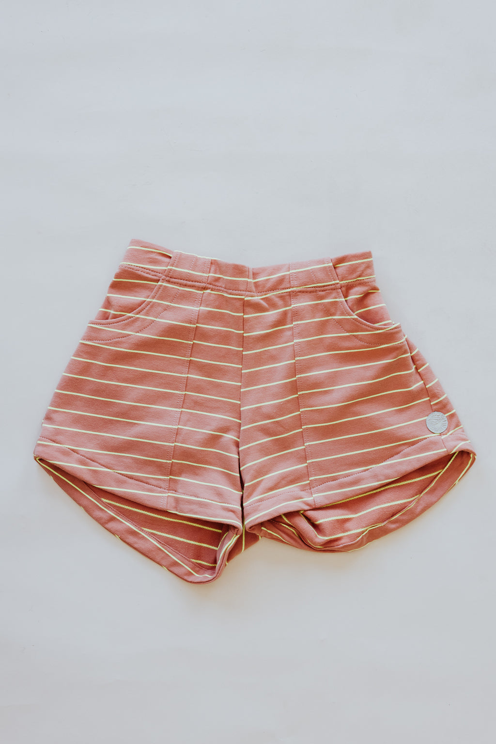 Retro Pull-On Shorts - Clay Stripe