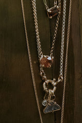 Oval Sunstone Necklace - 14k thumbnail