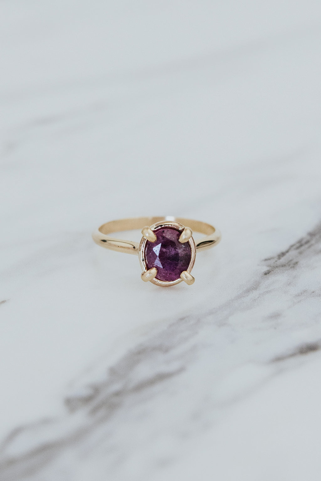 Prong Set Rings - Ruby