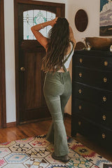 Corduroy Flared Overalls thumbnail