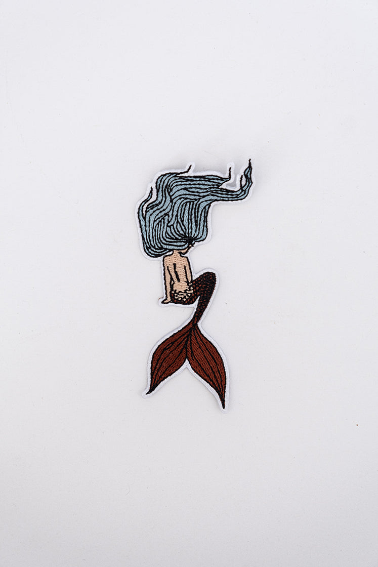 Embroidered Patch - Sitting Mermaid