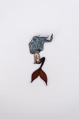 Embroidered Patch - Sitting Mermaid