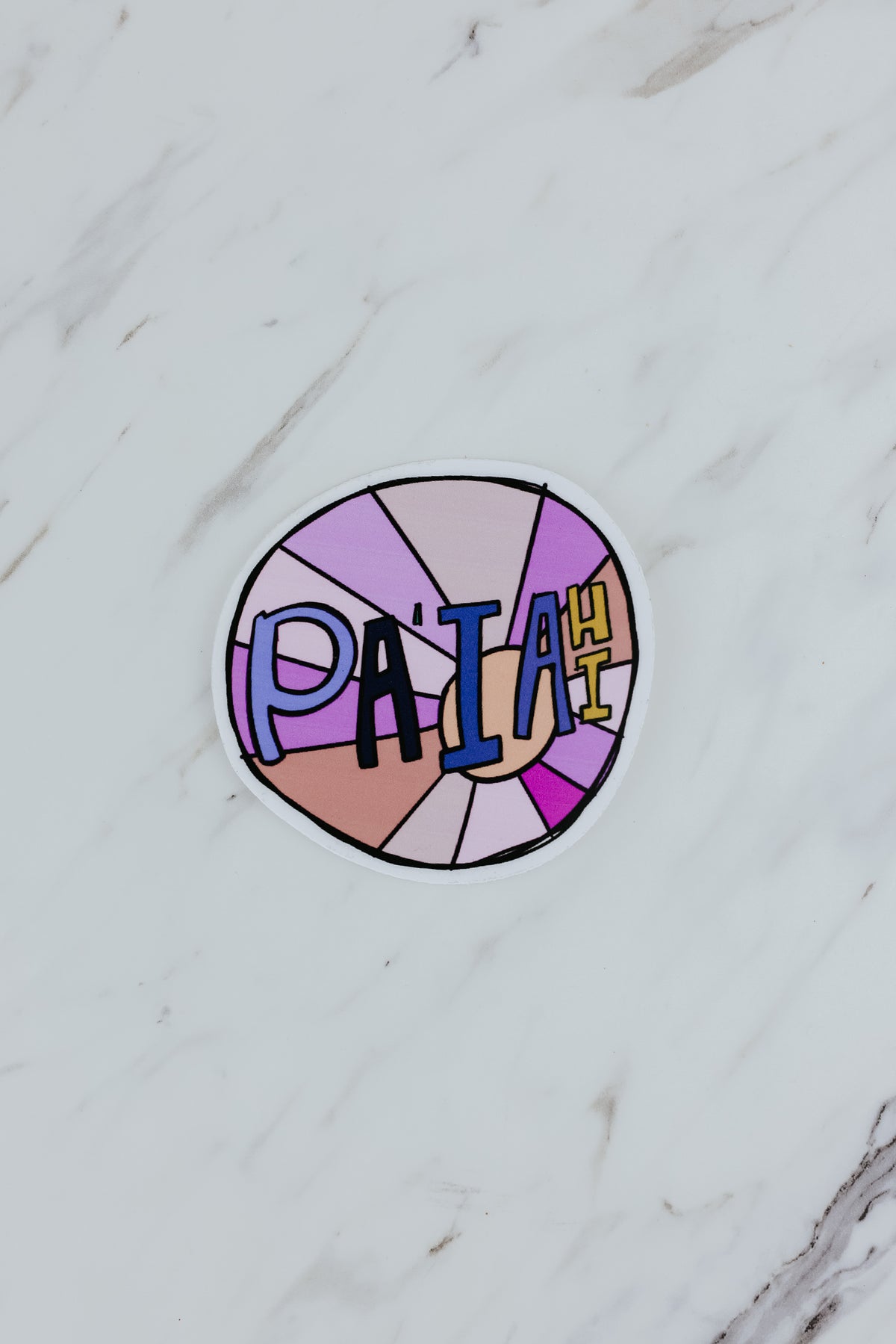 Lilac Paia Circle Sticker