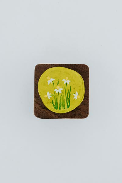 wings hawaii handpainted wooden ring box