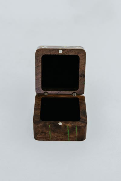 wings hawaii handpainted wooden ring box