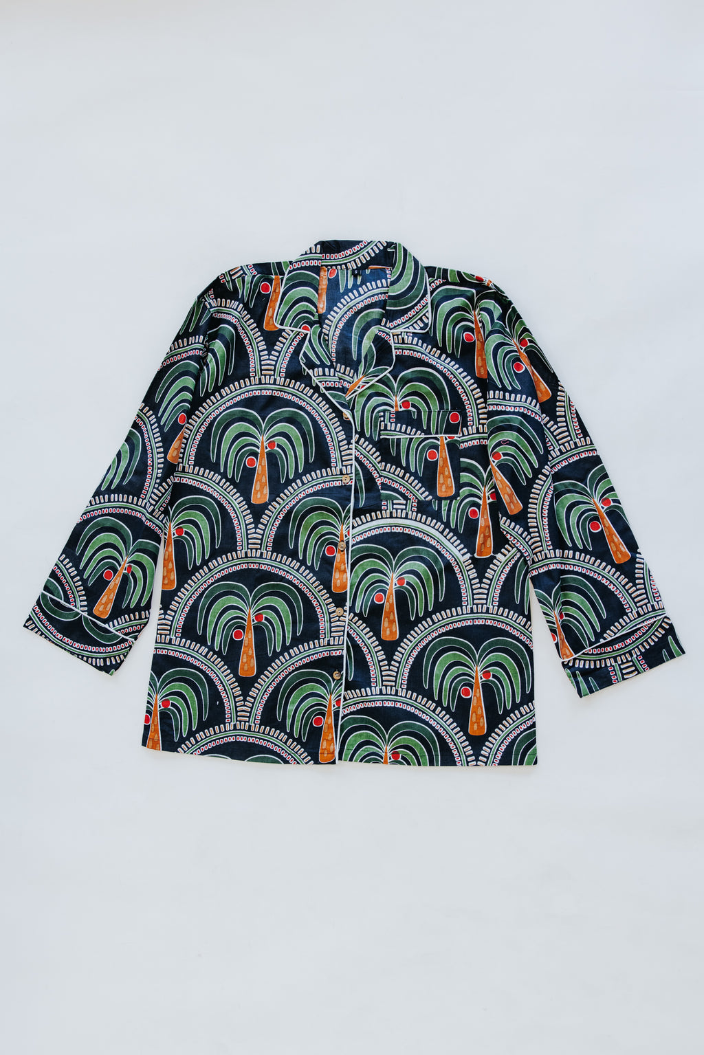 Block Print Pajama Sets - Long Sleeve